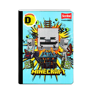 Cuaderno Cosido Minecraft 100 Hojas Doble Línea