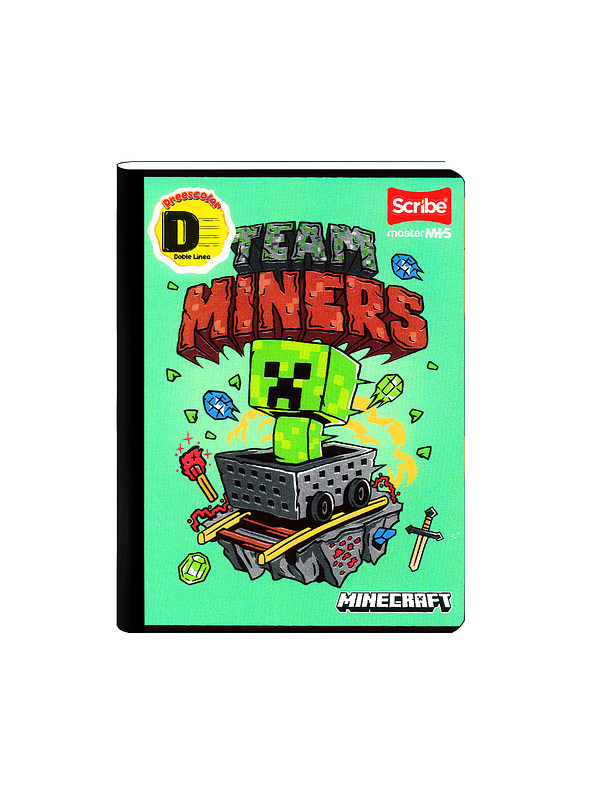 Cuaderno Cosido Minecraft 100 Hojas Doble Línea 5