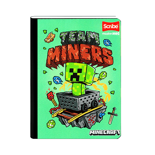 Cuaderno Cosido Scribe Minecraft 100 Hojas lineas