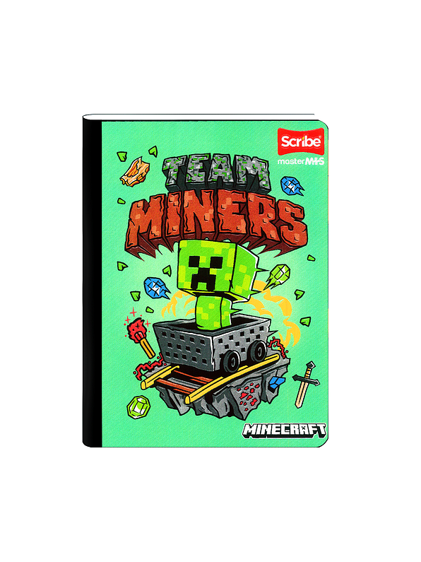 Cuaderno Cosido Scribe Minecraft 100 Hojas lineas 2