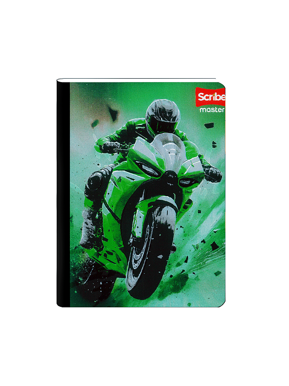 Cuaderno Cosido Scribe Masculino 100 Hojas Lineas 3