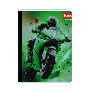 Cuaderno Cosido Scribe Masculino 50 Hojas Lineas 