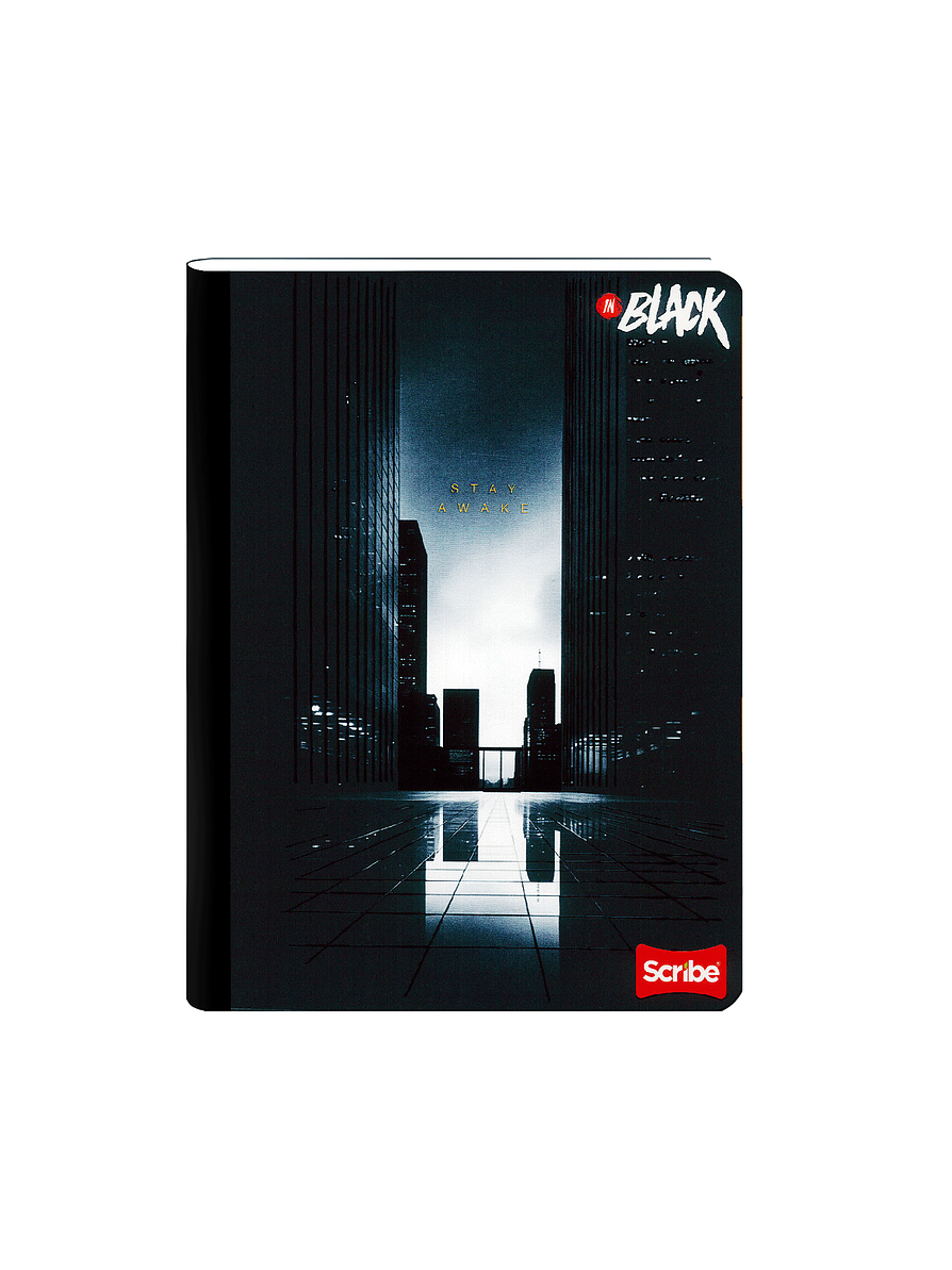 Cuaderno Cosido Inblack 100 Hojas Cuadros 8