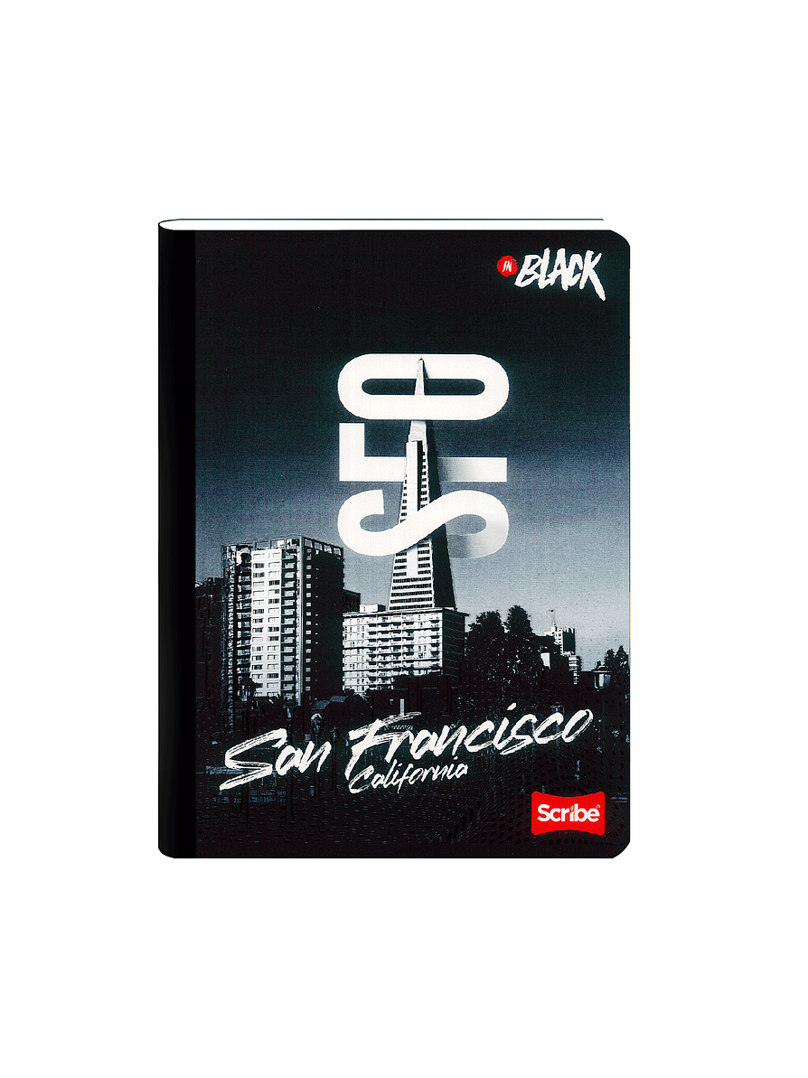 Cuaderno Cosido Inblack 100 Hojas Cuadros 10