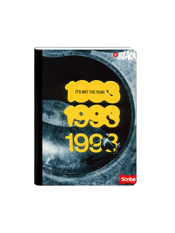 Cuaderno Cosido Inblack 100 Hojas Cuadros 12