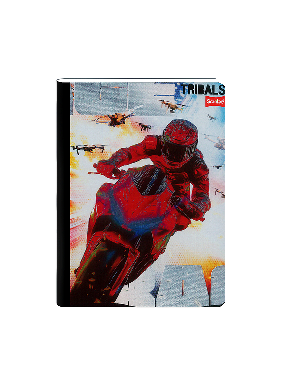 Cuaderno Cosido Scribe Tribals 50 Hojas Cuadros 3