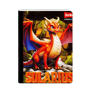 Cuaderno Cosido Scribe Dragones 100 Hojas Cuadros