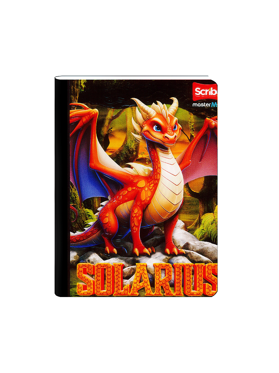 Cuaderno Cosido Scribe Dragones 100 Hojas Cuadros 2