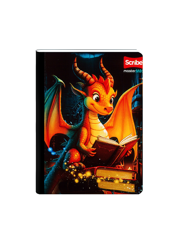 Cuaderno Cosido Scribe Dragones 100 Hojas Cuadros 3