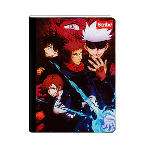 Cuaderno Cosido Scribe Jujutsu 50 Hojas Cuadros