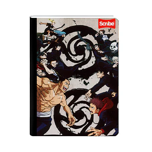 Cuaderno Cosido Scribe Jujutsu 50 Hojas Cuadros