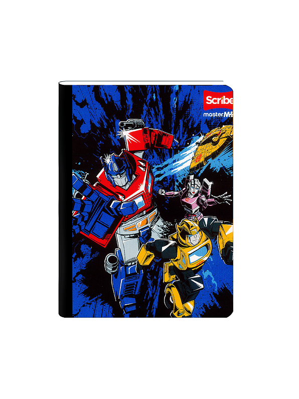 Cuaderno Cosido Scribe Transformers 50 Hojas Cuadros 1