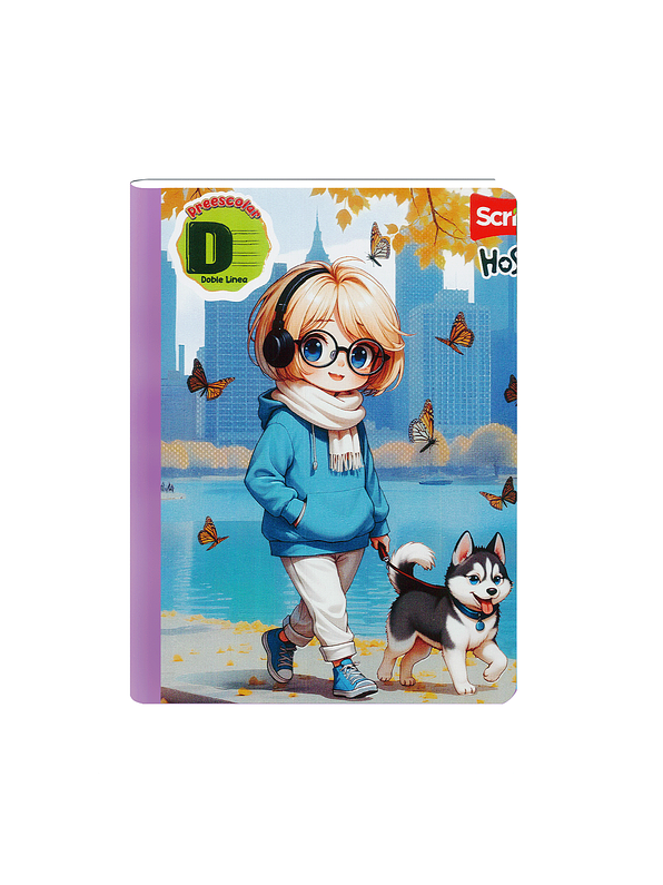 Cuaderno Cosido Scribe Hoshi 100 Hojas Doble linea 3
