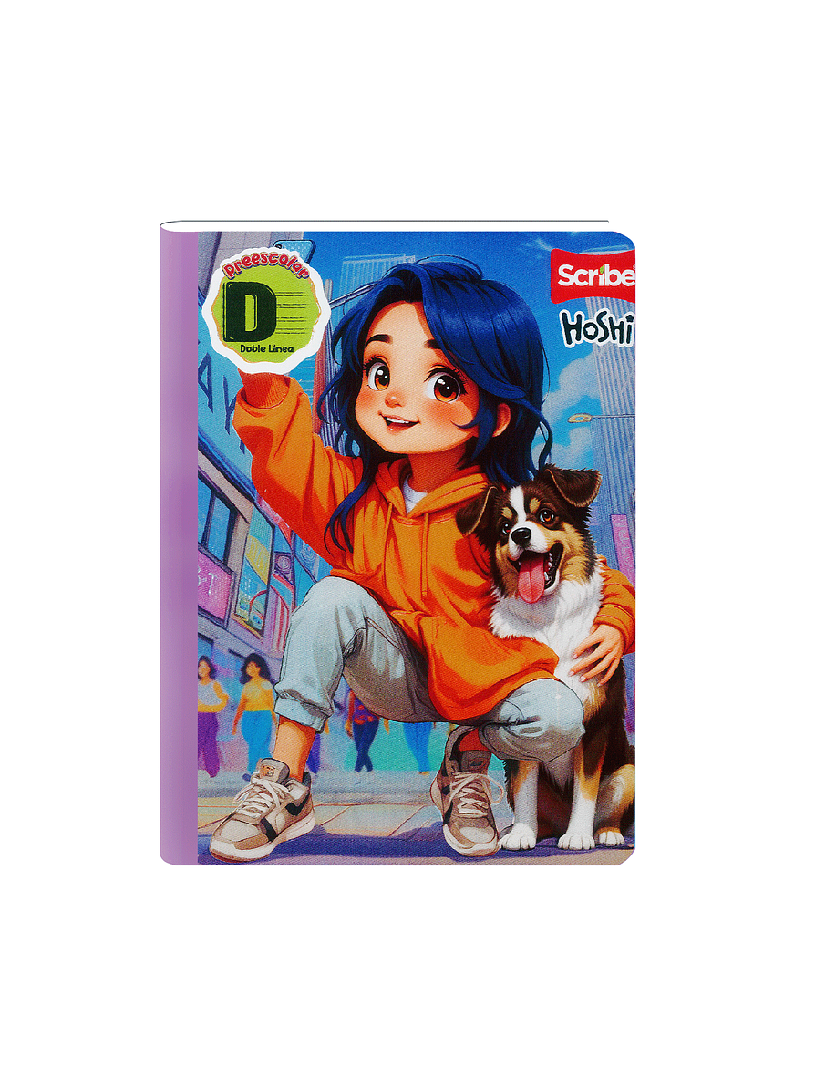 Cuaderno Cosido Scribe Hoshi 100 Hojas Doble linea 2