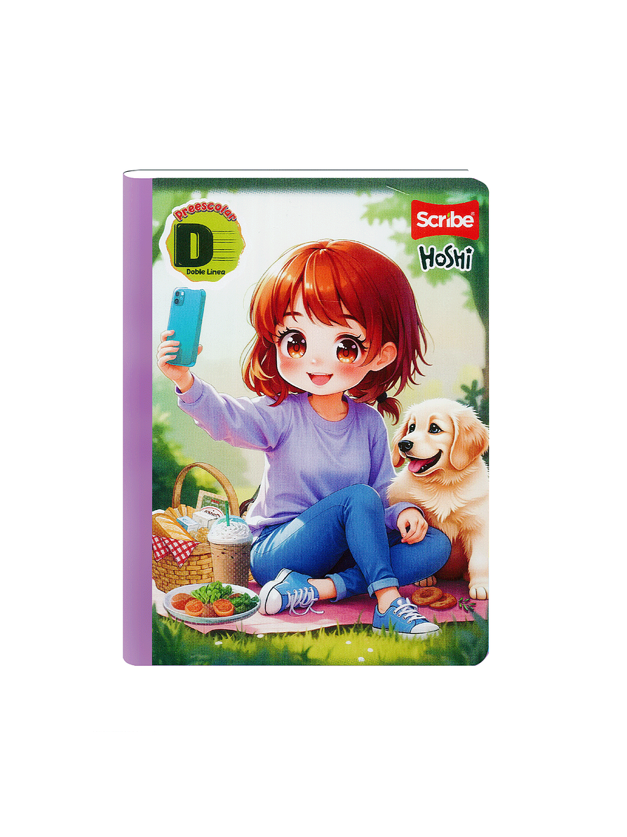 Cuaderno Cosido Scribe Hoshi 100 Hojas Doble linea 1