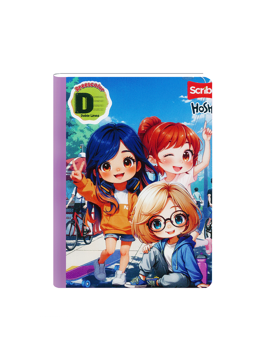 Cuaderno Cosido Scribe Hoshi 100 Hojas Doble linea 4