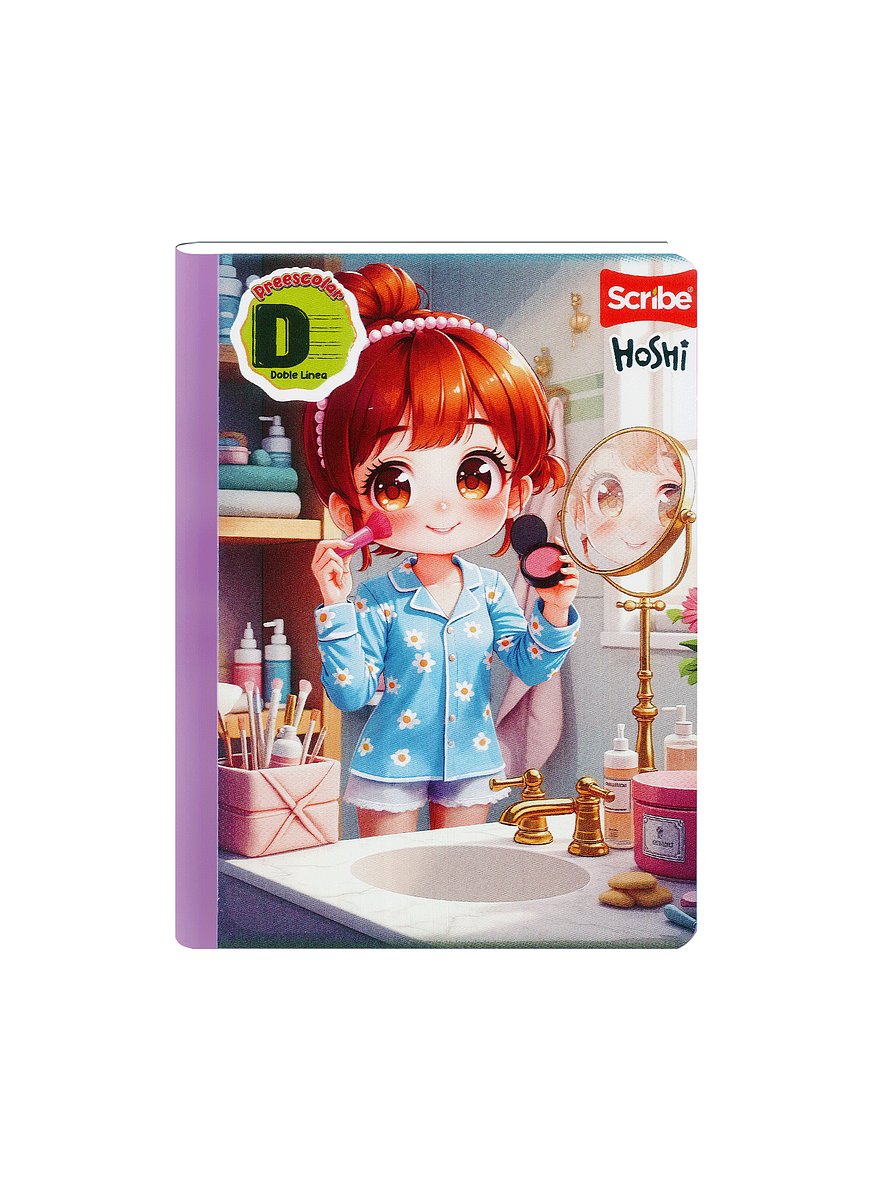 Cuaderno Cosido Scribe Hoshi 100 Hojas Doble linea 5