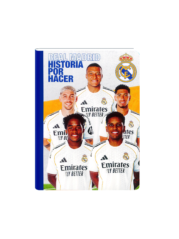 Cuaderno Cosido Scribe Real Madrid 100 Hojas Lineas 2