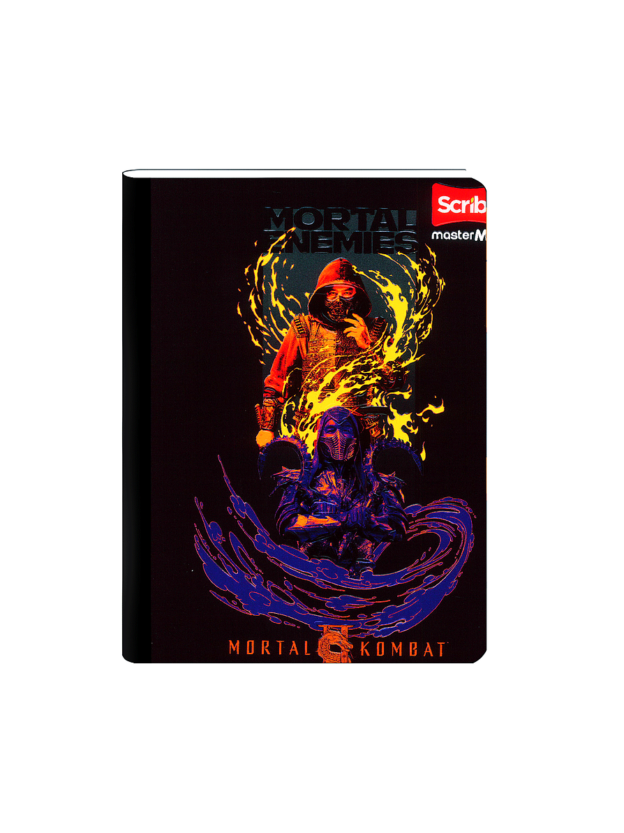 Cuaderno Cosido Scribe Mortal Kombat 100 Hojas Lineas 3