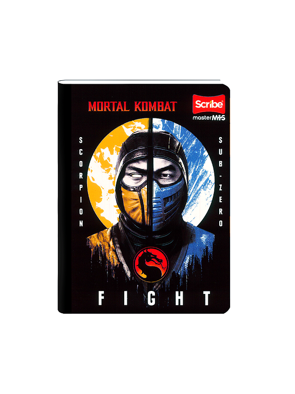 Cuaderno Cosido Scribe Mortal Kombat 100 Hojas Lineas 1
