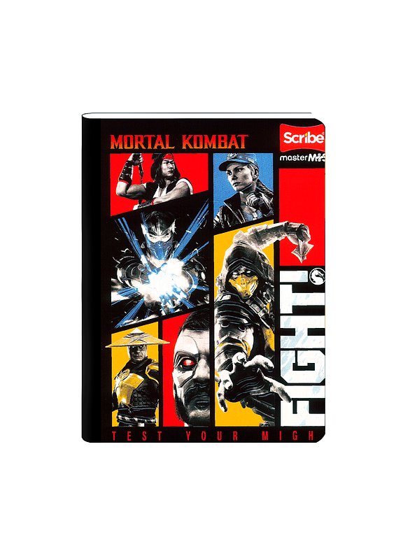 Cuaderno Cosido Scribe Mortal Kombat 100 Hojas Lineas 2