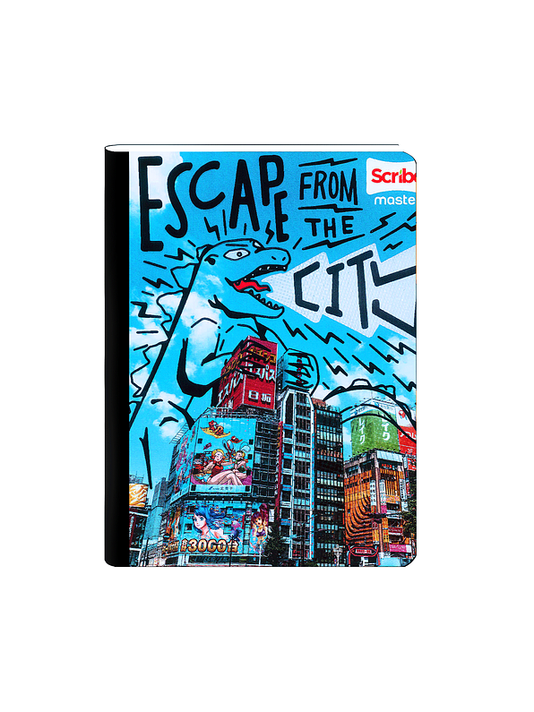 Cuaderno Cosido Scribe Masculino 100 Hojas Cuadros 4