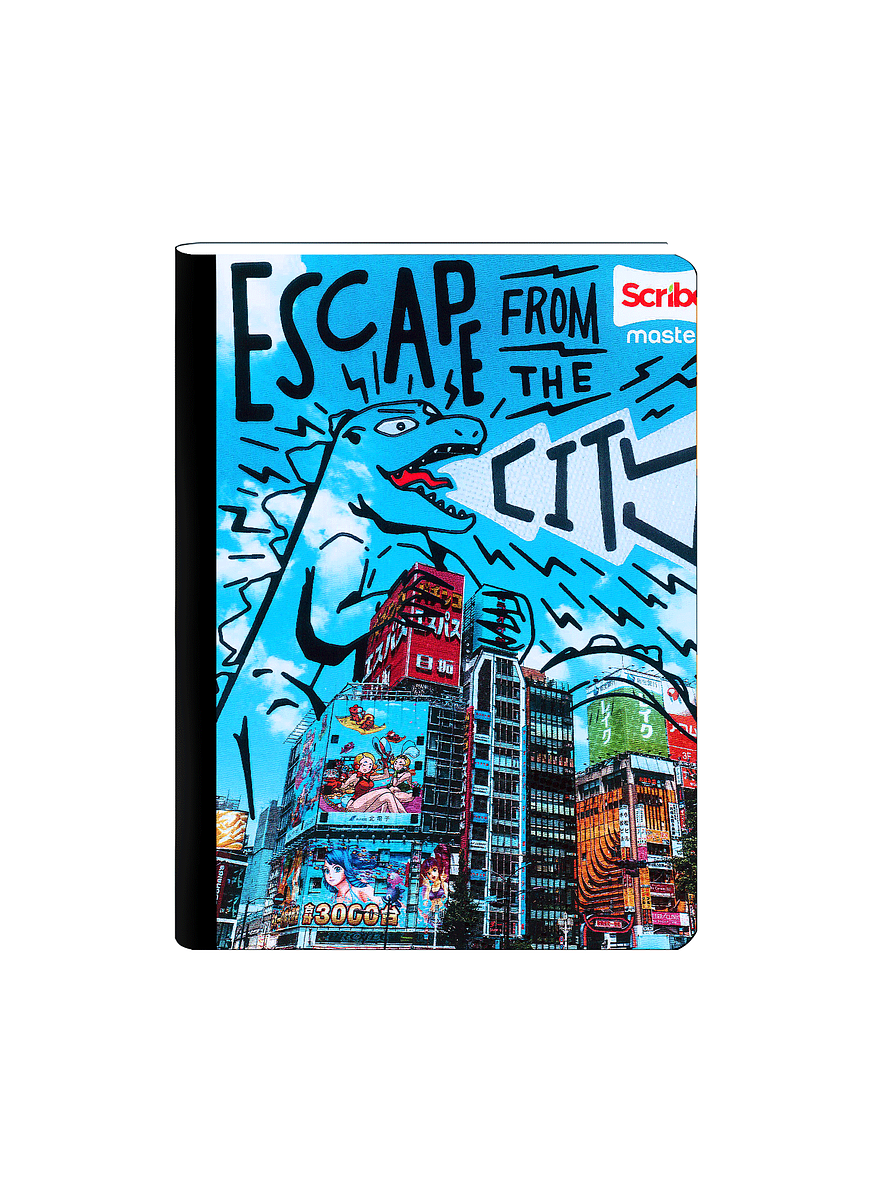 Cuaderno Cosido Scribe Masculino 100 Hojas Cuadros 4