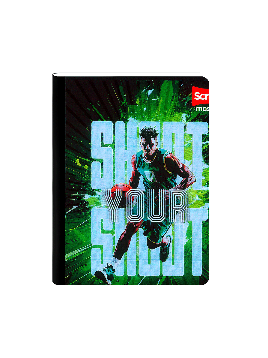 Cuaderno Cosido Scribe Masculino 100 Hojas Cuadros 5