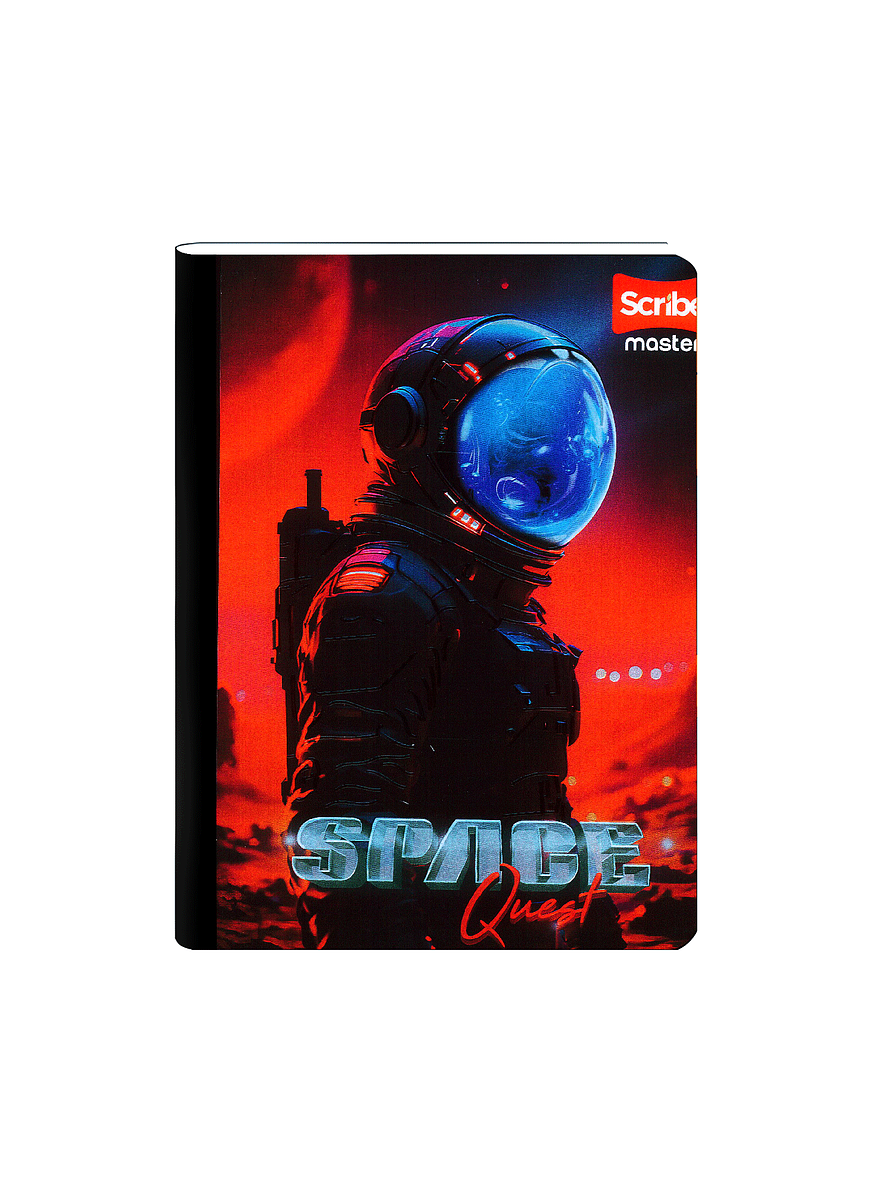 Cuaderno Cosido Scribe Masculino 100 Hojas Cuadros 6