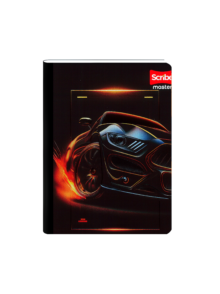 Cuaderno Cosido Scribe Masculino 100 Hojas Cuadros 8