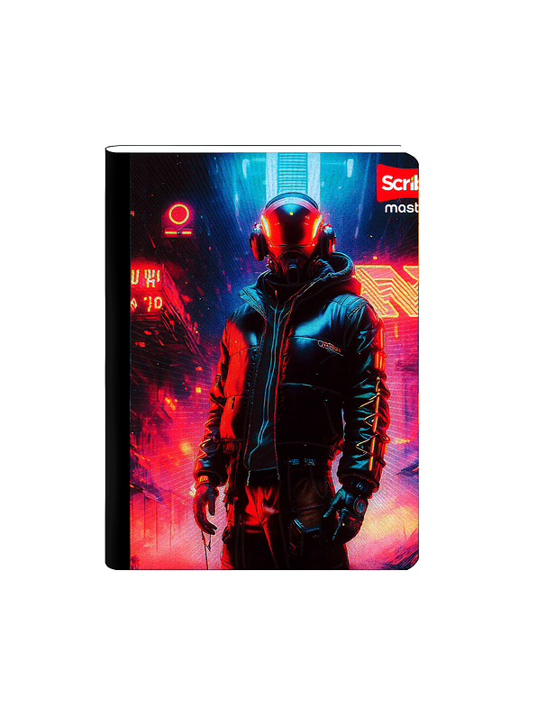 Cuaderno Cosido Scribe Masculino 100 Hojas Cuadros 10