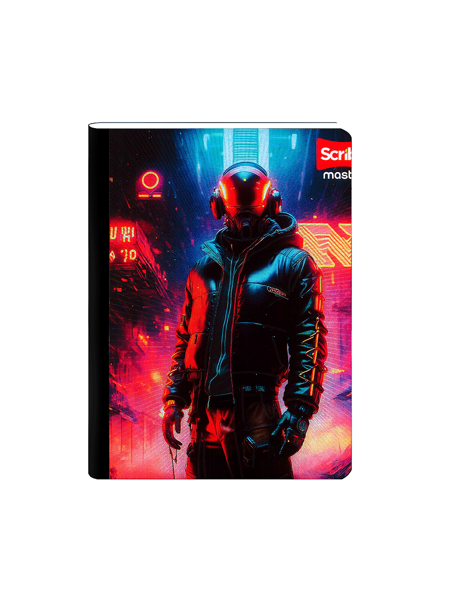 Cuaderno Cosido Scribe Masculino 100 Hojas Cuadros 10