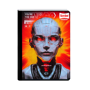 Cuaderno Cosido Scribe Masculino 100 Hojas Cuadros