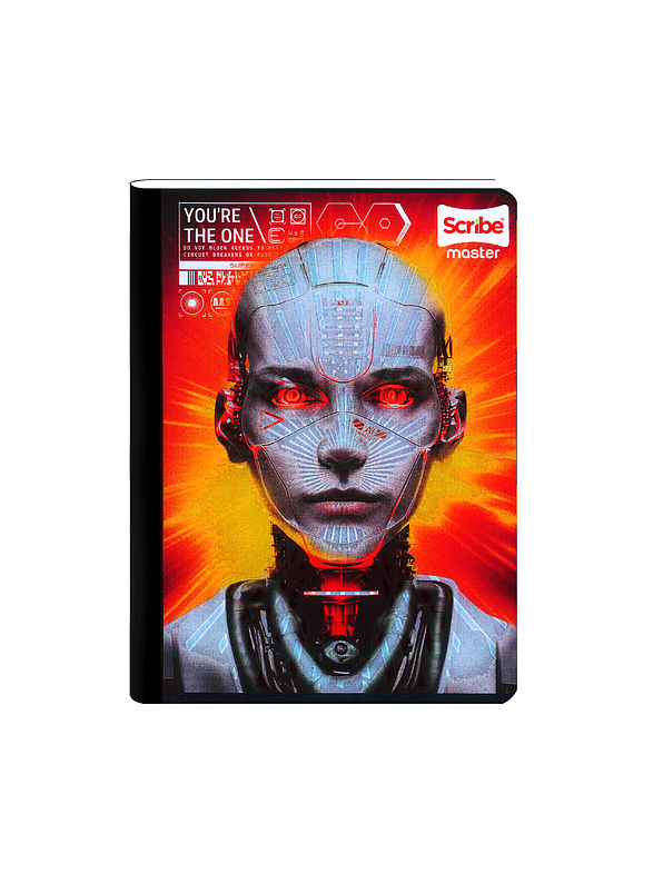 Cuaderno Cosido Scribe Masculino 100 Hojas Cuadros 2