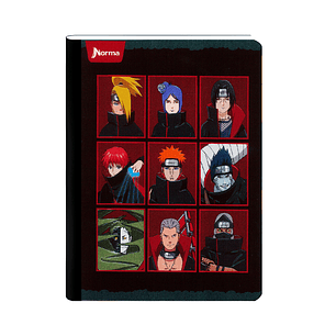 Cuaderno Cosido Naruto 100 Hojas Cuadros