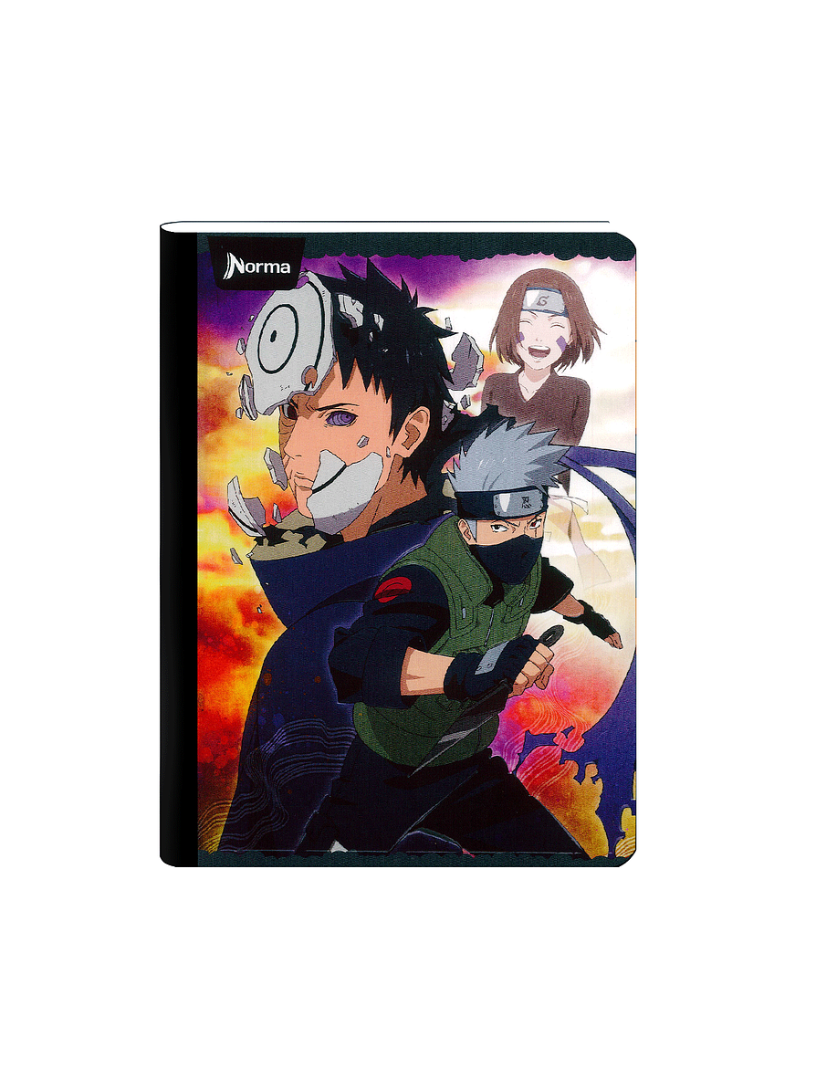 Cuaderno Cosido Naruto 100 Hojas Cuadros 7