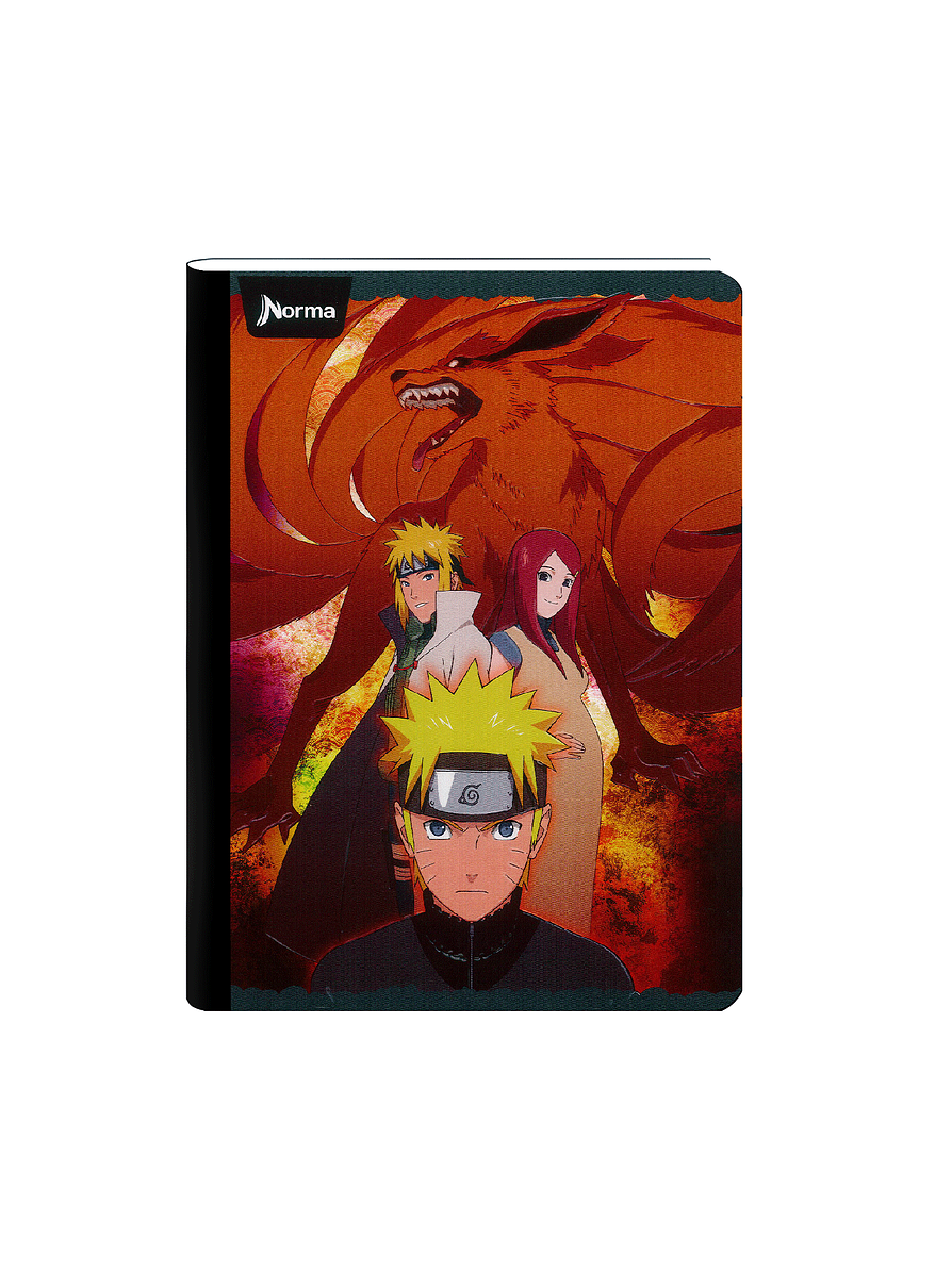 Cuaderno Cosido Naruto 100 Hojas Cuadros 9