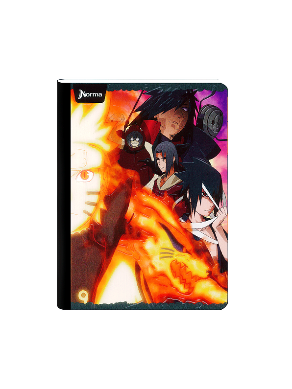 Cuaderno Cosido Naruto 100 Hojas Cuadros 10