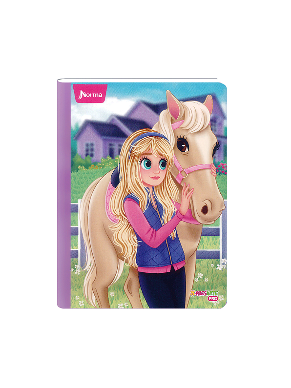 Cuaderno Cosido Norma Bonequinhas Antonia 50 Hojas Cuadros 3