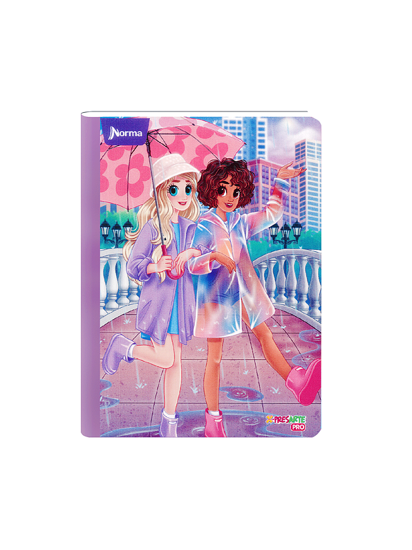 Cuaderno Cosido Norma Bonequinhas Antonia 100 Hojas Cuadros 4