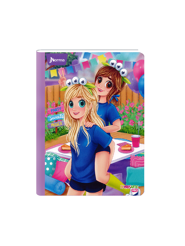 Cuaderno Cosido Norma Bonequinhas Antonia 100 Hojas Cuadros 5