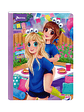 Cuaderno Cosido Norma Bonequinhas Antonia 100 Hojas Cuadros - Miniatura 5