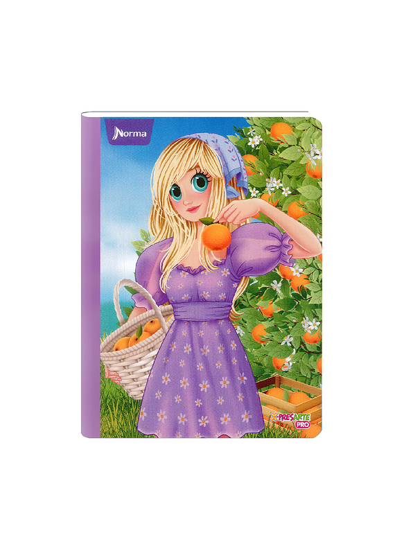 Cuaderno Cosido Norma Bonequinhas Antonia 100 Hojas Cuadros 6