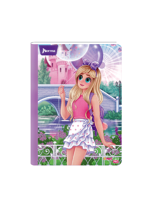 Cuaderno Cosido Norma Bonequinhas Antonia 100 Hojas Cuadros 7