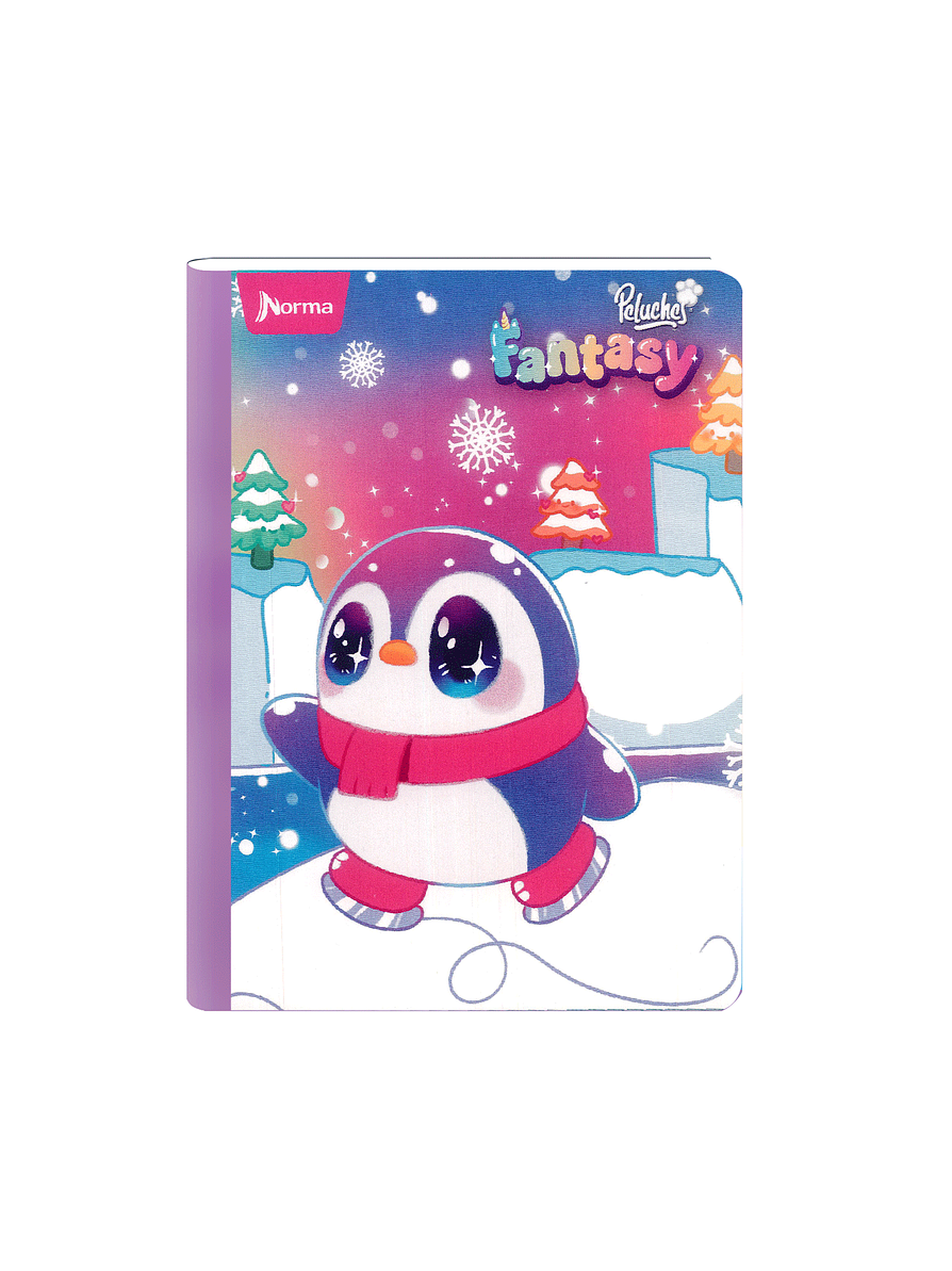 Cuaderno Cosido Peluches Fantasy 100 Hojas Cuadros 1