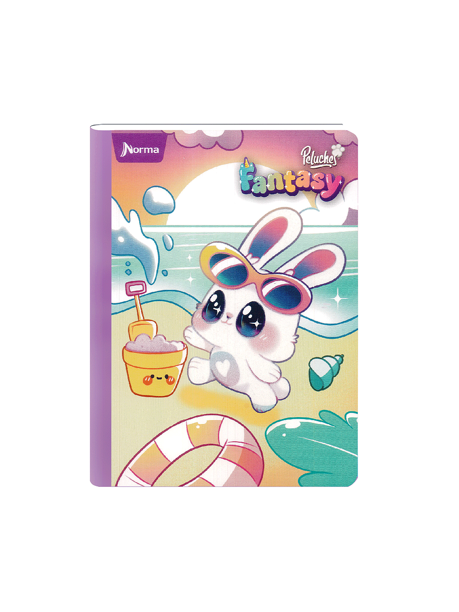 Cuaderno Cosido Peluches Fantasy 100 Hojas Cuadros 2