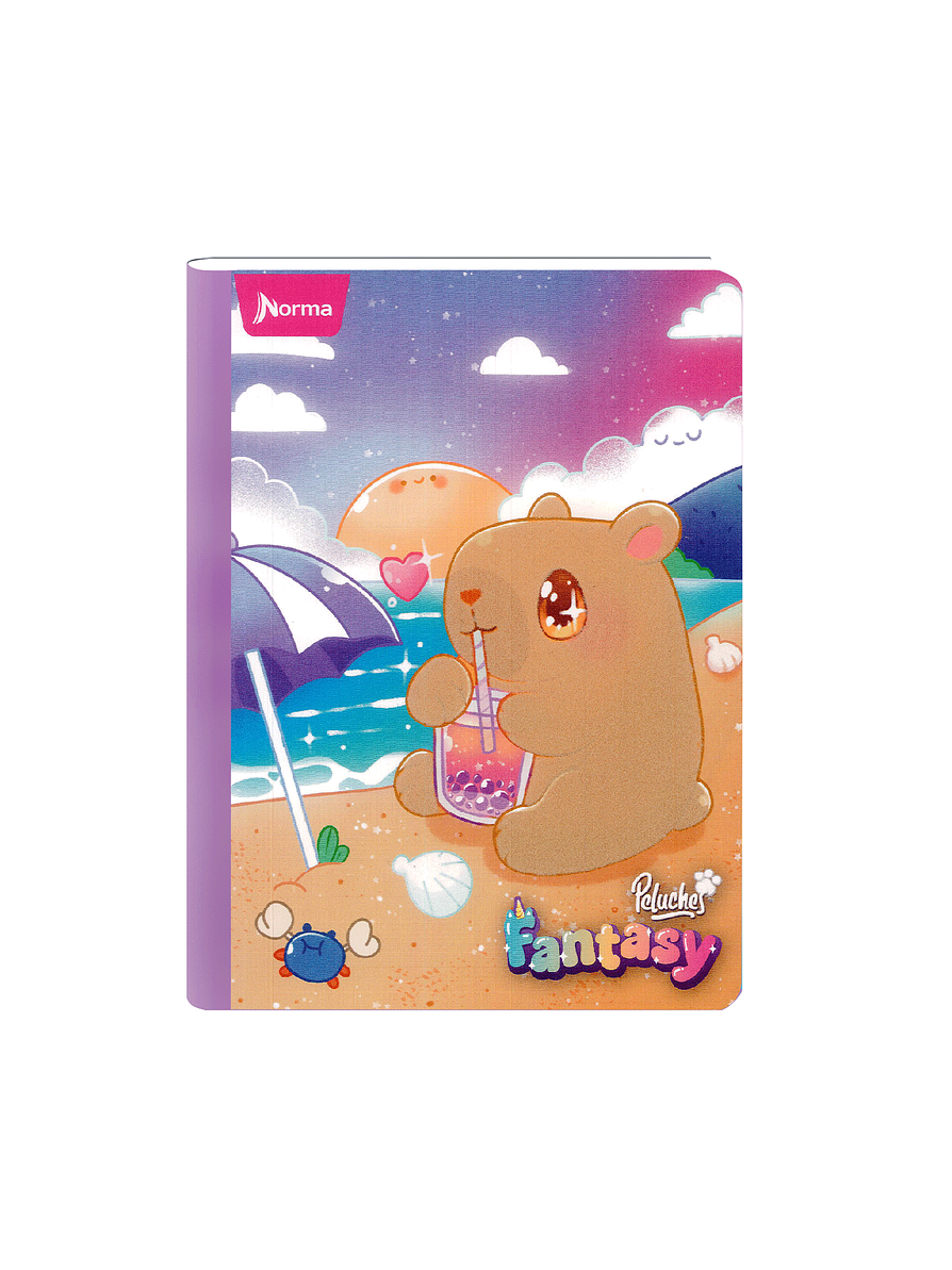 Cuaderno Cosido Peluches Fantasy 100 Hojas Cuadros 4