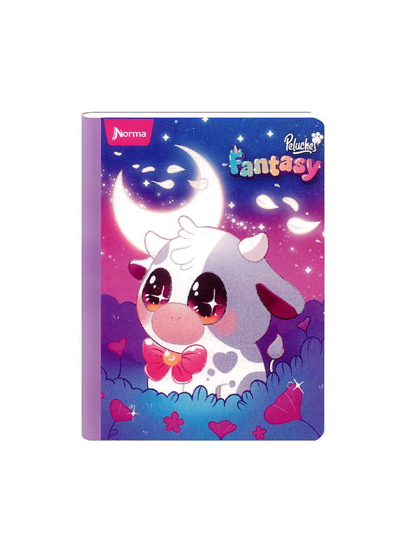 Cuaderno Cosido Peluches Fantasy 100 Hojas Cuadros 5