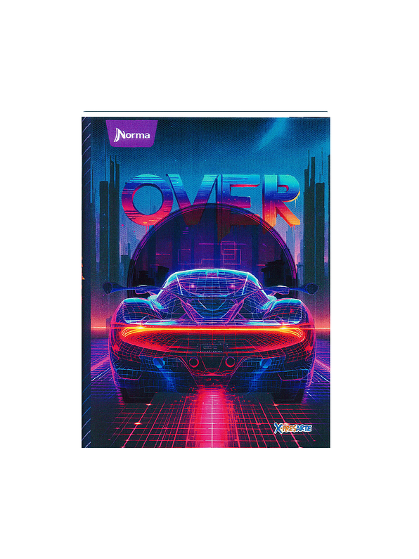 Cuaderno Cosido Pasta Dura X-Presarte 90 Hojas Cuadros Masculino 5