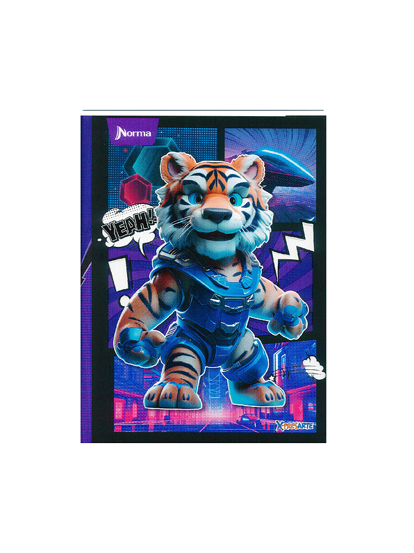 Cuaderno Cosido Pasta Dura X-Presarte 90 Hojas Cuadros Masculino 6